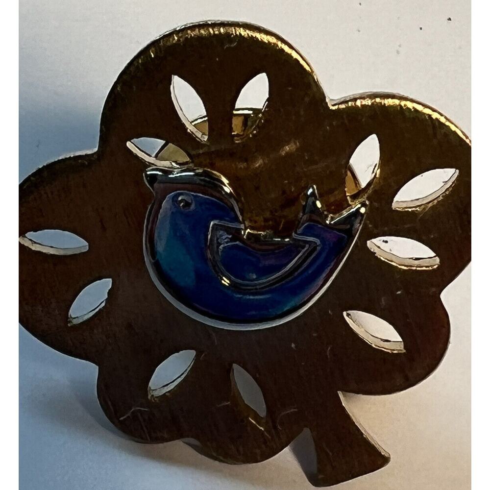 Jewelry Avon Vintage New in Box Gold Tone Partridge In Pear Tree Tack Pin 1979